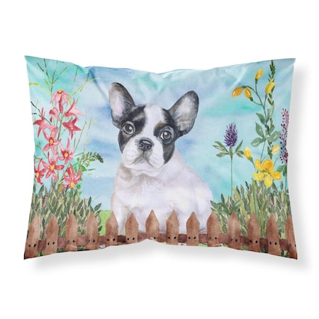 Jensendistributionservices French Bulldog Black White Spring Fabric Standard Pillowcase MI1711887